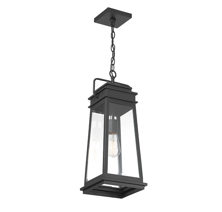 Savoy House 5-816-BK One Light Outdoor Hanging Lantern, Matte Black