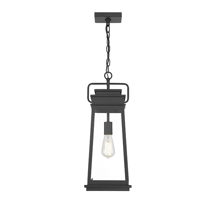 Savoy House 5-816-BK One Light Outdoor Hanging Lantern, Matte Black