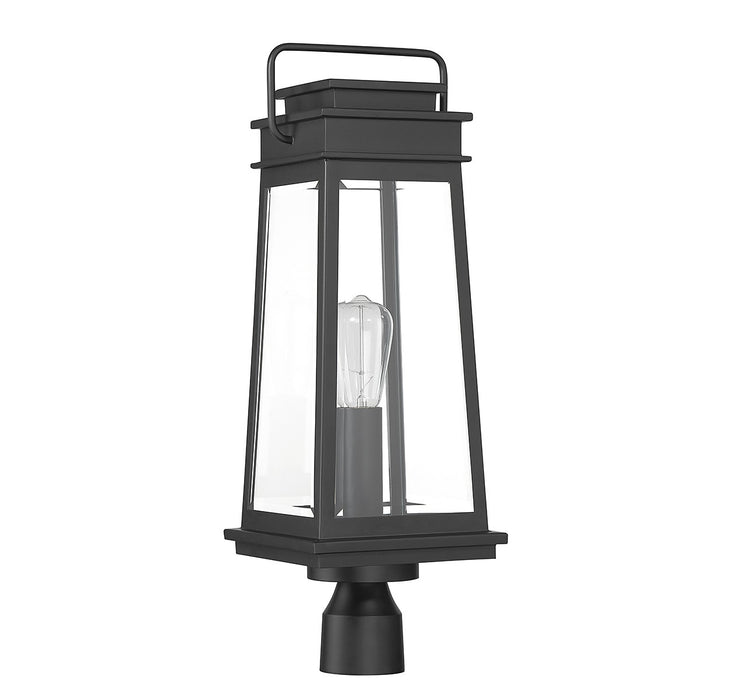 Savoy House 5-817-BK One Light Outdoor Post Lantern, Matte Black
