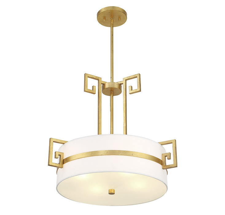 Savoy House 7-2303-4-260 Four Light Pendant, True Gold