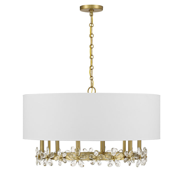 Savoy House 7-4368-6-322 Six Light Pendant, Warm Brass