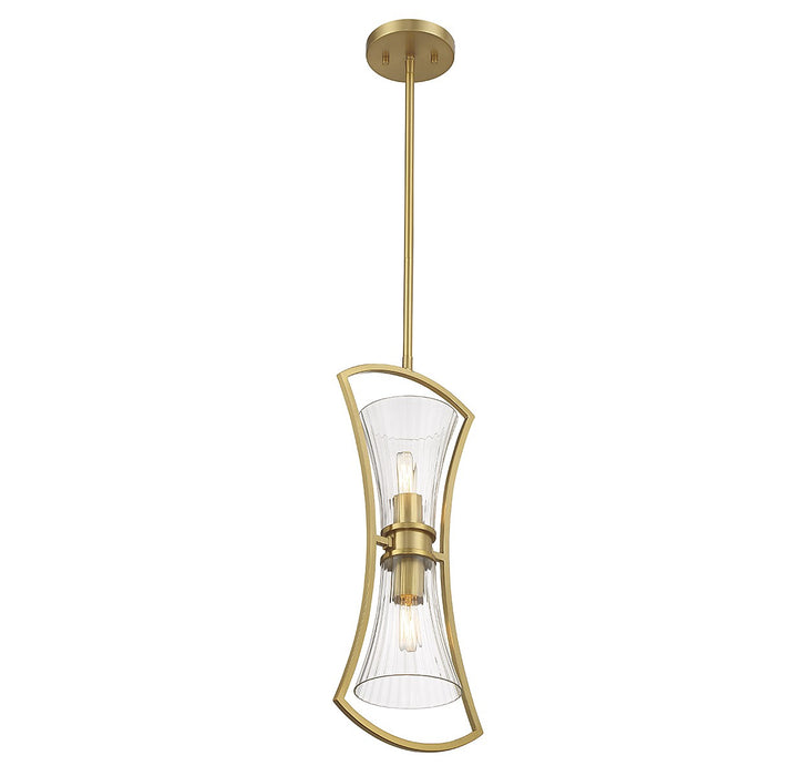 Savoy House 7-9703-2-322 Two Light Pendant, Warm Brass