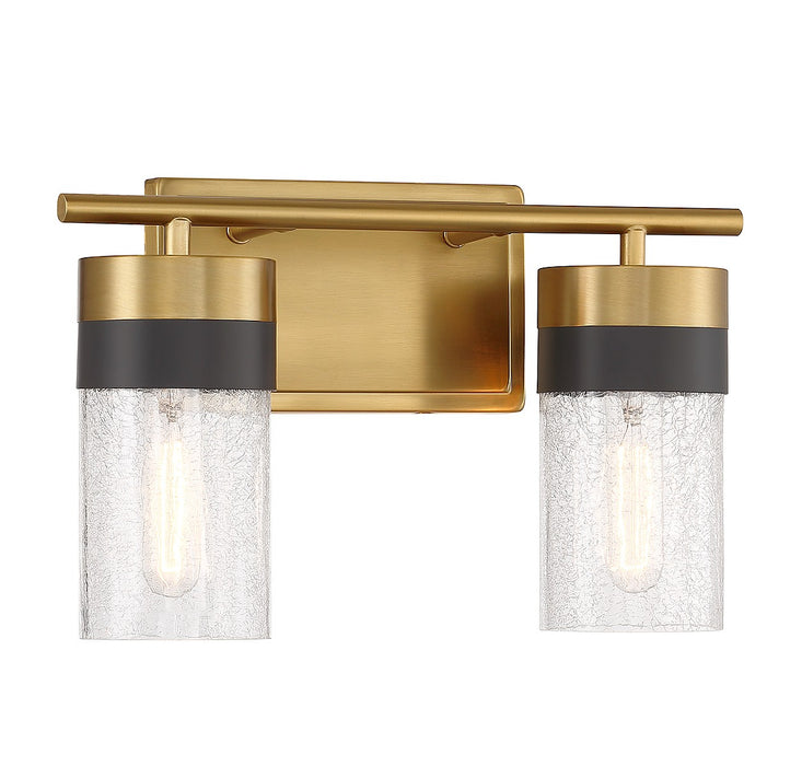 Savoy House 8-3600-2-322 Two Light Bathroom Vanity, Warm Brass