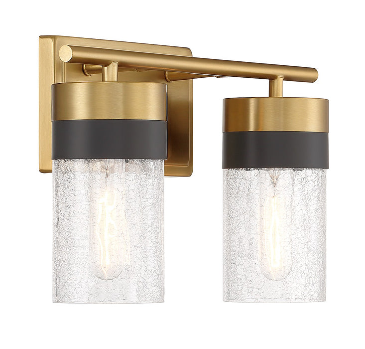Savoy House 8-3600-2-322 Two Light Bathroom Vanity, Warm Brass