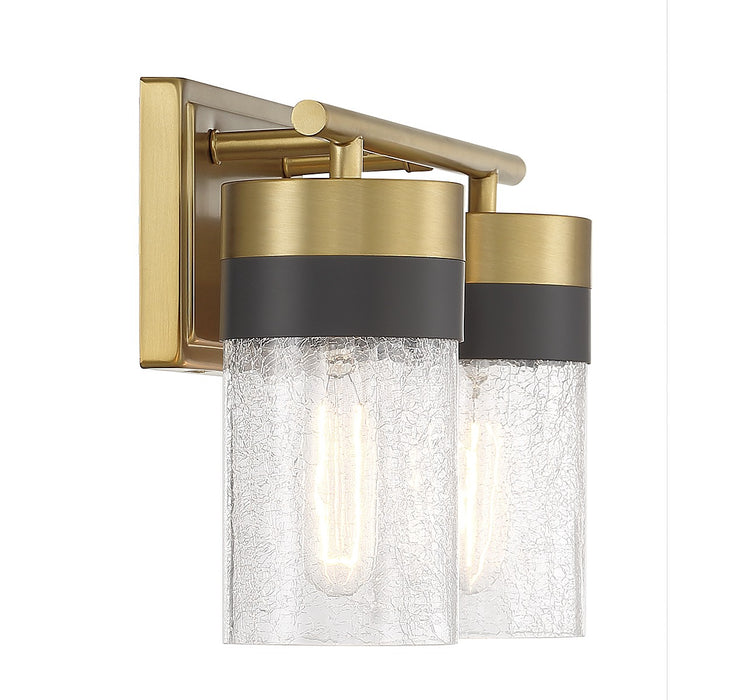 Savoy House 8-3600-2-322 Two Light Bathroom Vanity, Warm Brass
