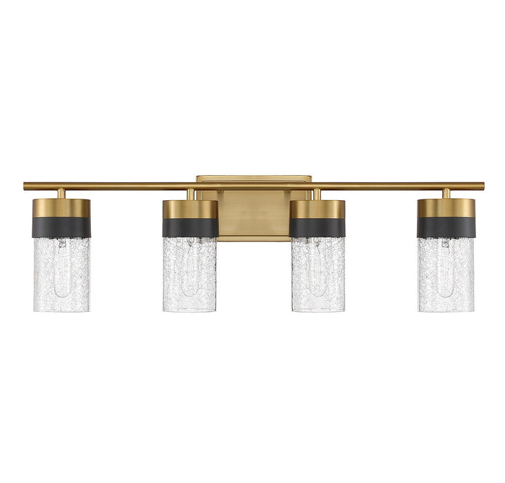 Savoy House 8-3600-4-322 Four Light Bathroom Vanity, Warm Brass