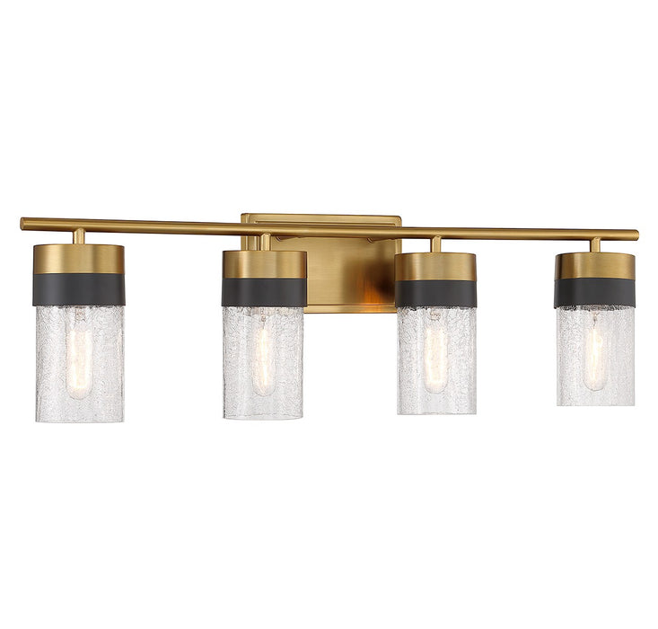 Savoy House 8-3600-4-322 Four Light Bathroom Vanity, Warm Brass