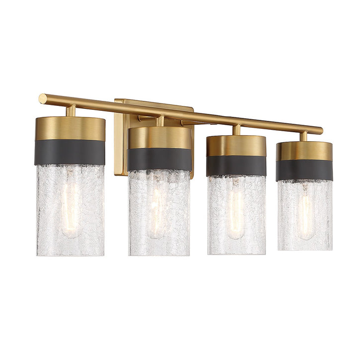 Savoy House 8-3600-4-322 Four Light Bathroom Vanity, Warm Brass