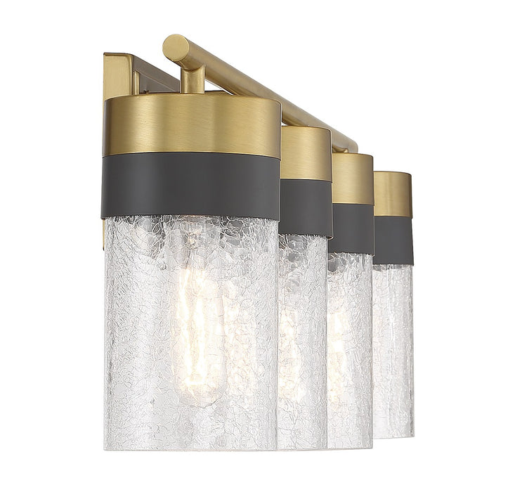 Savoy House 8-3600-4-322 Four Light Bathroom Vanity, Warm Brass