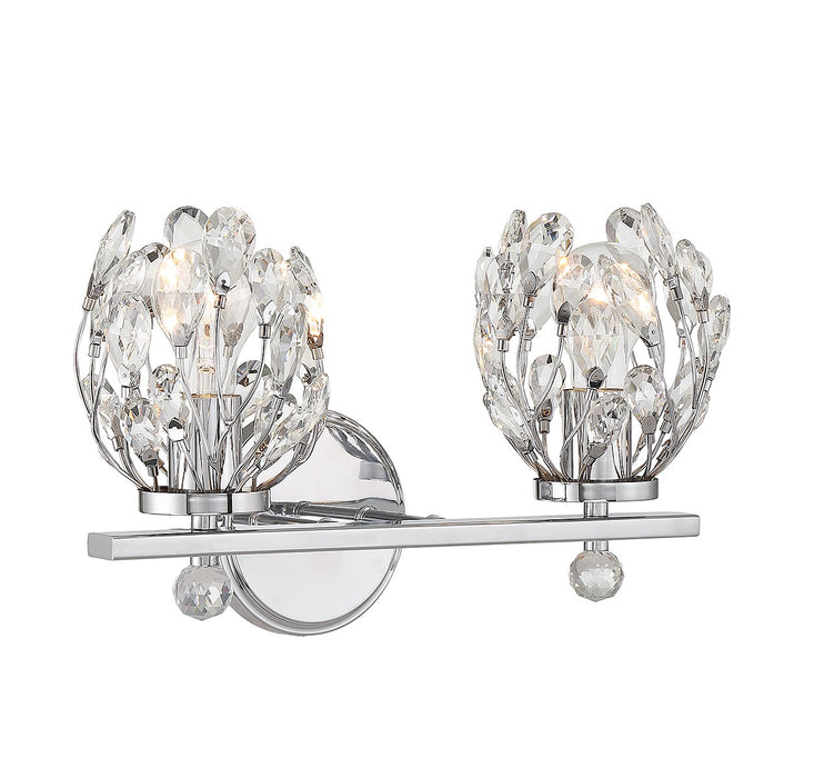 Savoy House 8-6601-2-11 Two Light Bathroom Vanity, Chrome