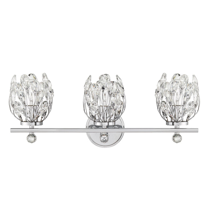 Savoy House 8-6601-3-11 Three Light Bathroom Vanity, Chrome
