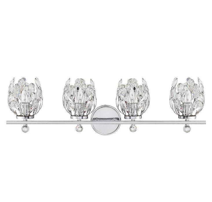 Savoy House 8-6601-4-11 Four Light Bathroom Vanity, Chrome