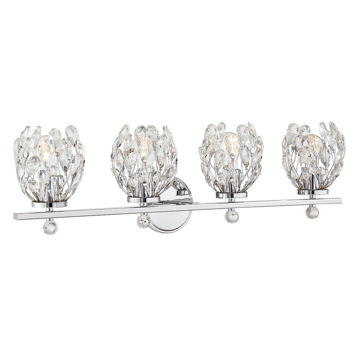 Savoy House 8-6601-4-11 Four Light Bathroom Vanity, Chrome