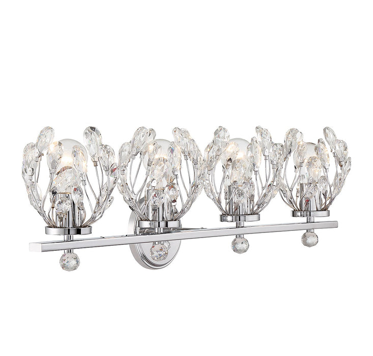 Savoy House 8-6601-4-11 Four Light Bathroom Vanity, Chrome