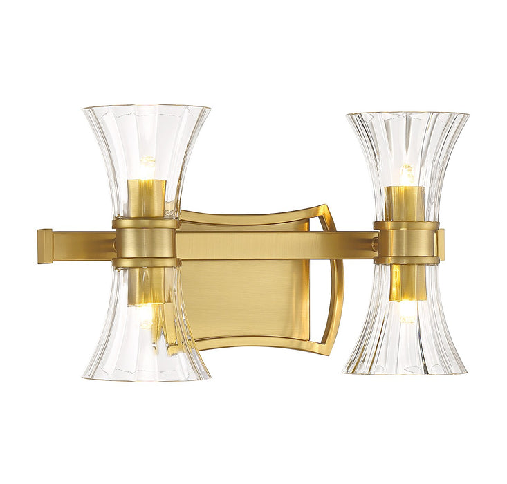 Savoy House 8-9702-4-322 LED Bathroom Vanity, Warm Brass