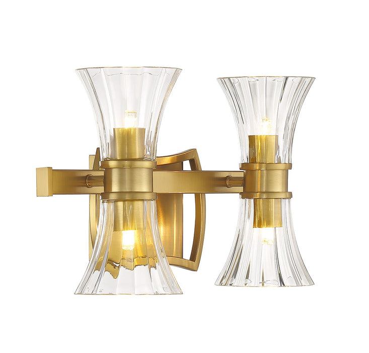 Savoy House 8-9702-4-322 LED Bathroom Vanity, Warm Brass