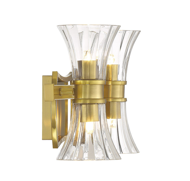 Savoy House 8-9702-4-322 LED Bathroom Vanity, Warm Brass