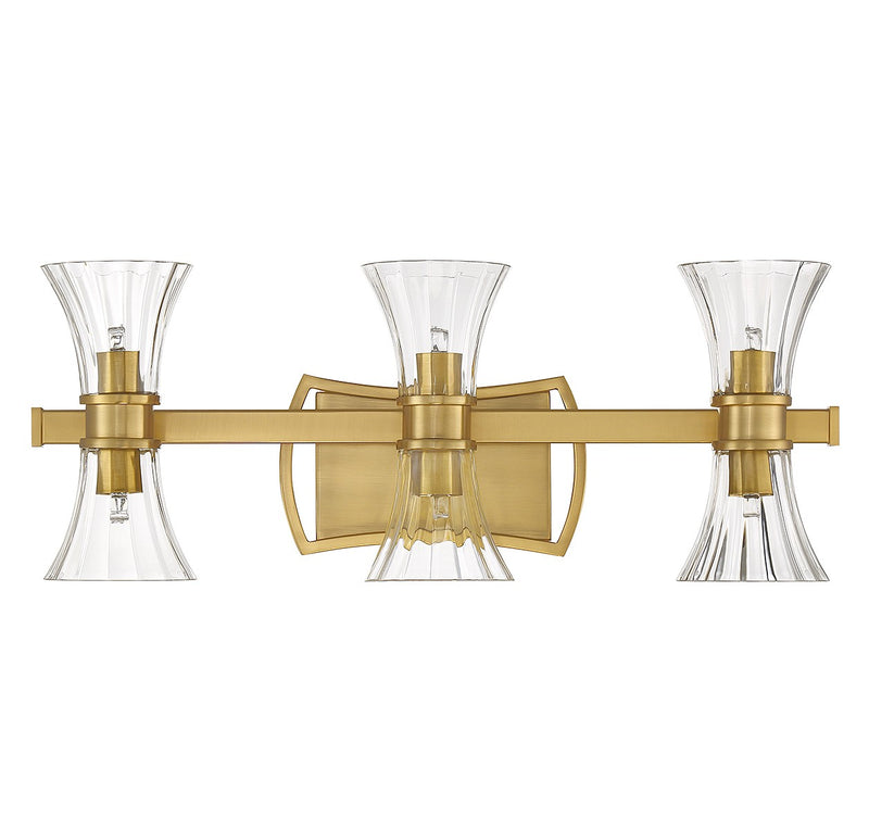 Savoy House 8-9702-6-322 LED Bathroom Vanity, Warm Brass