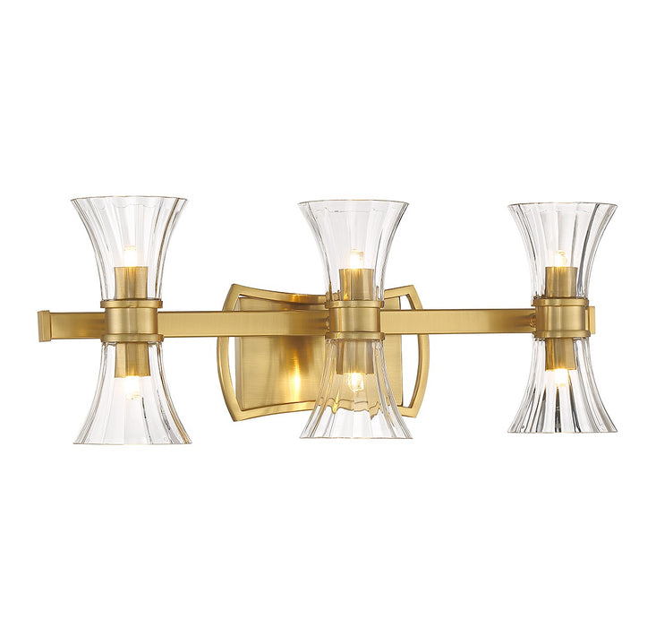 Savoy House 8-9702-6-322 LED Bathroom Vanity, Warm Brass