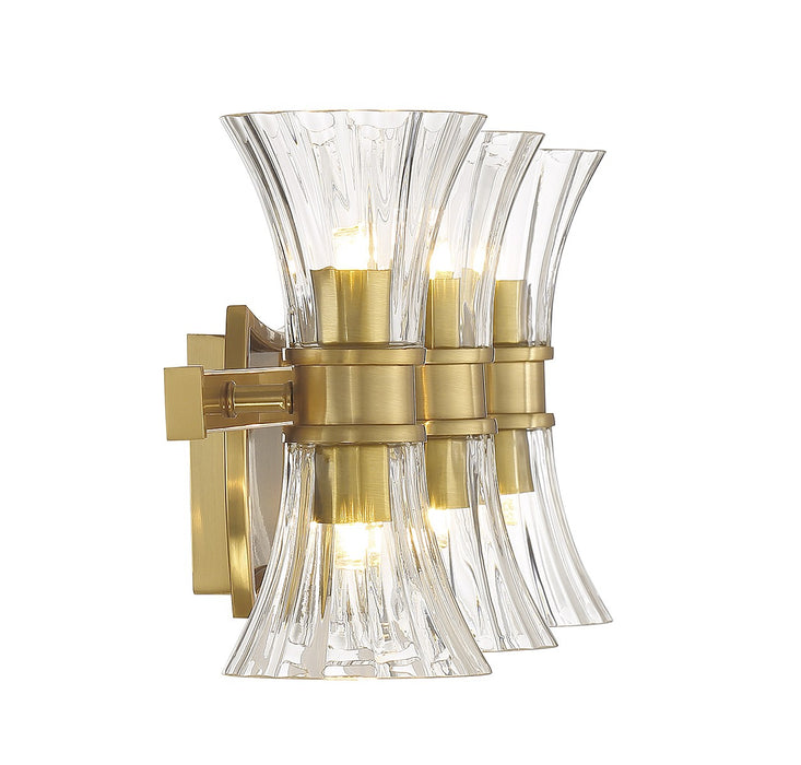 Savoy House 8-9702-6-322 LED Bathroom Vanity, Warm Brass