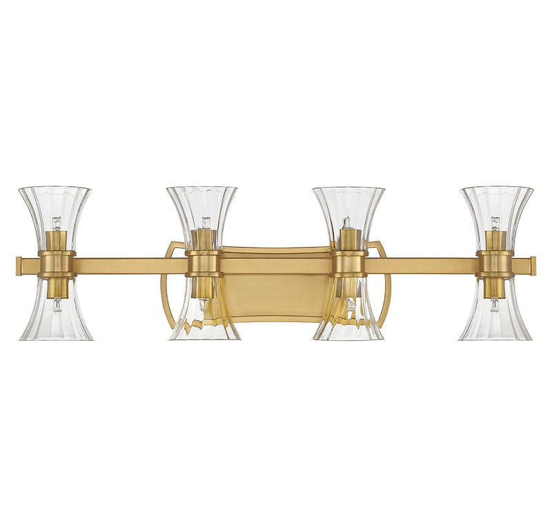 Savoy House 8-9702-8-322 LED Bathroom Vanity, Warm Brass