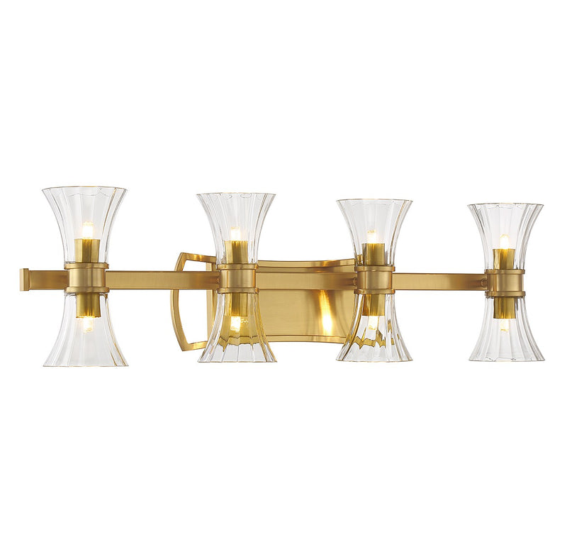 Savoy House 8-9702-8-322 LED Bathroom Vanity, Warm Brass