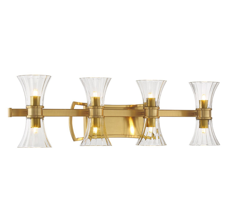 Savoy House 8-9702-8-322 LED Bathroom Vanity, Warm Brass