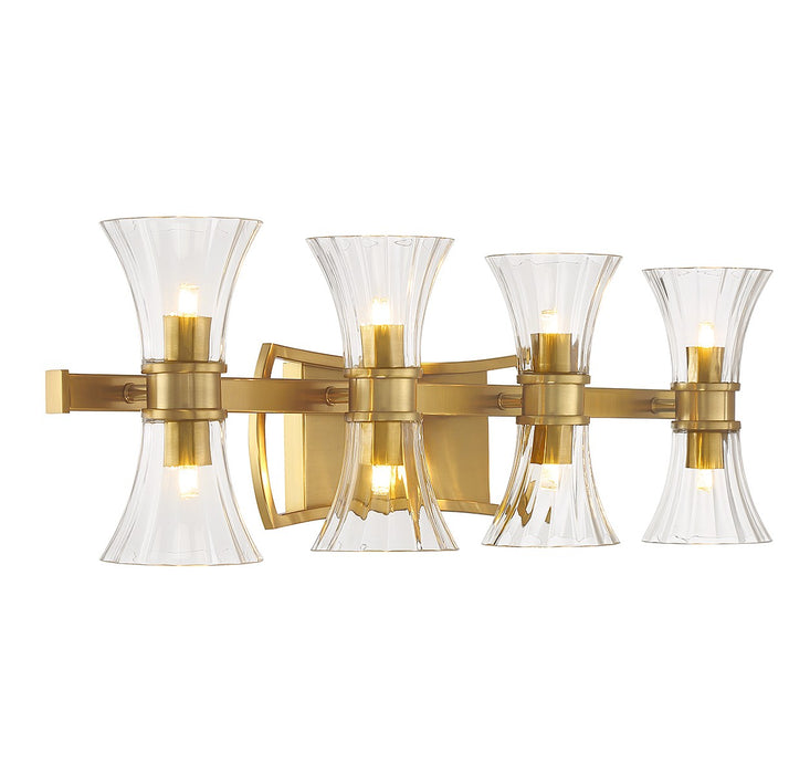 Savoy House 8-9702-8-322 LED Bathroom Vanity, Warm Brass