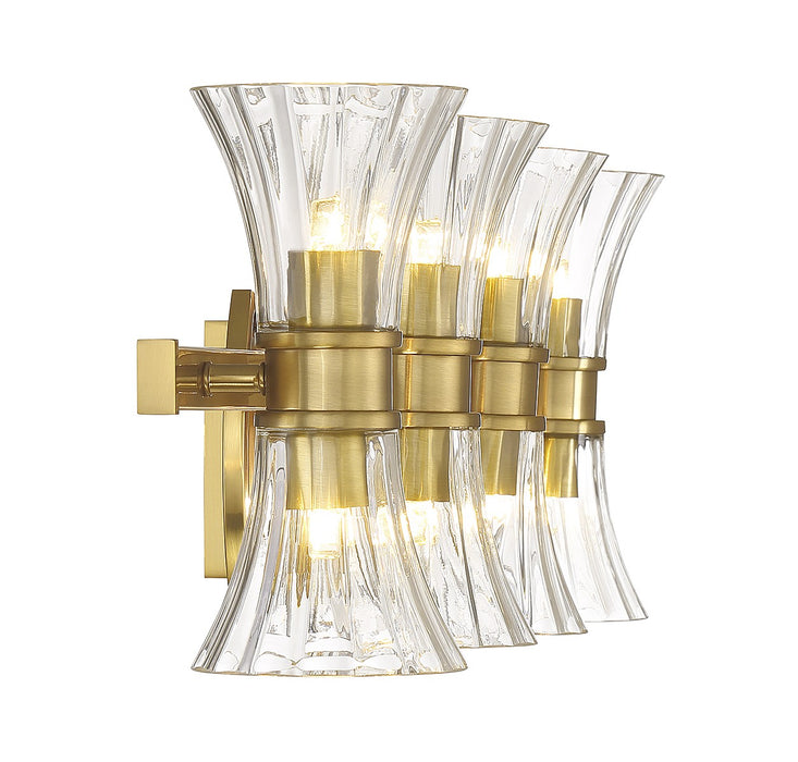 Savoy House 8-9702-8-322 LED Bathroom Vanity, Warm Brass