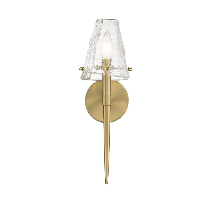 Savoy House 9-2104-1-322 One Light Wall Sconce, Warm Brass