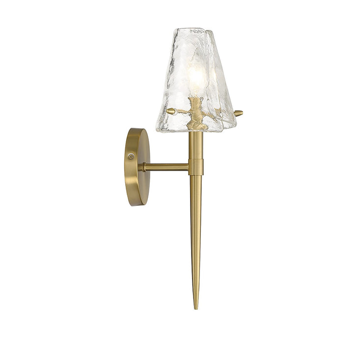 Savoy House 9-2104-1-322 One Light Wall Sconce, Warm Brass