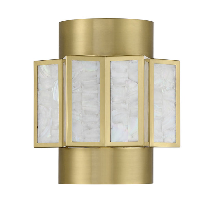 Savoy House 9-3164-2-322 Two Light Wall Sconce, Warm Brass