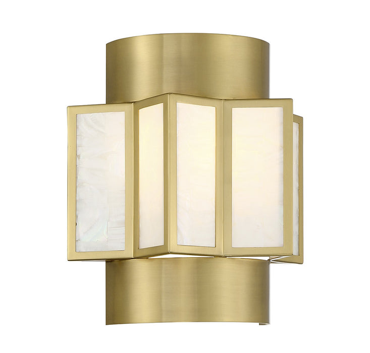 Savoy House 9-3164-2-322 Two Light Wall Sconce, Warm Brass
