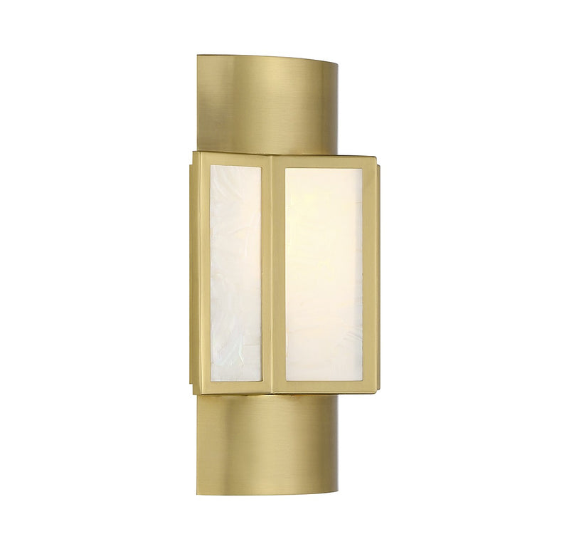 Savoy House 9-3164-2-322 Two Light Wall Sconce, Warm Brass