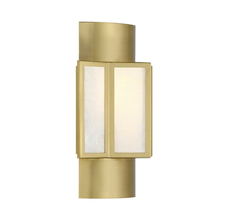 Savoy House 9-3164-2-322 Two Light Wall Sconce, Warm Brass