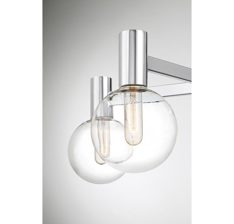 Savoy House 1-3073-5-11 Five Light Chandelier, Chrome