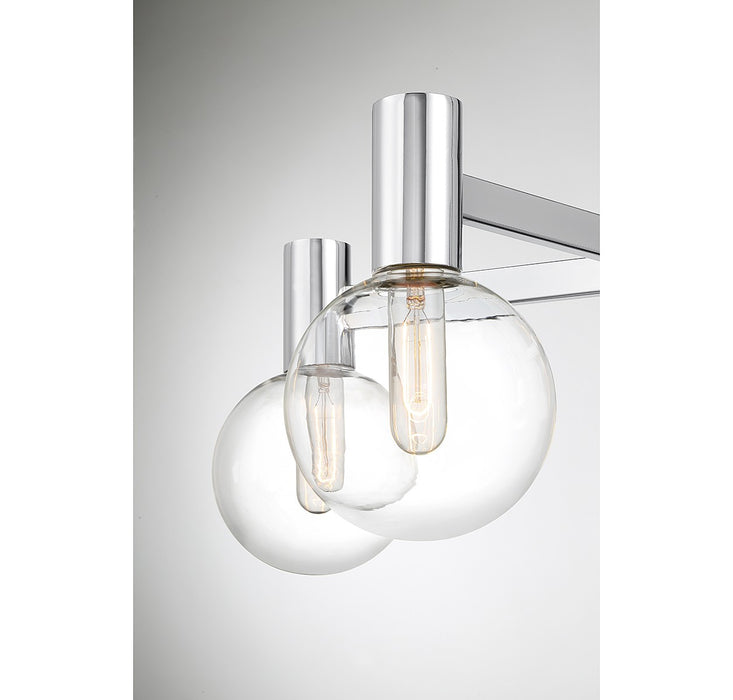 Savoy House 1-3073-5-11 Five Light Chandelier, Chrome