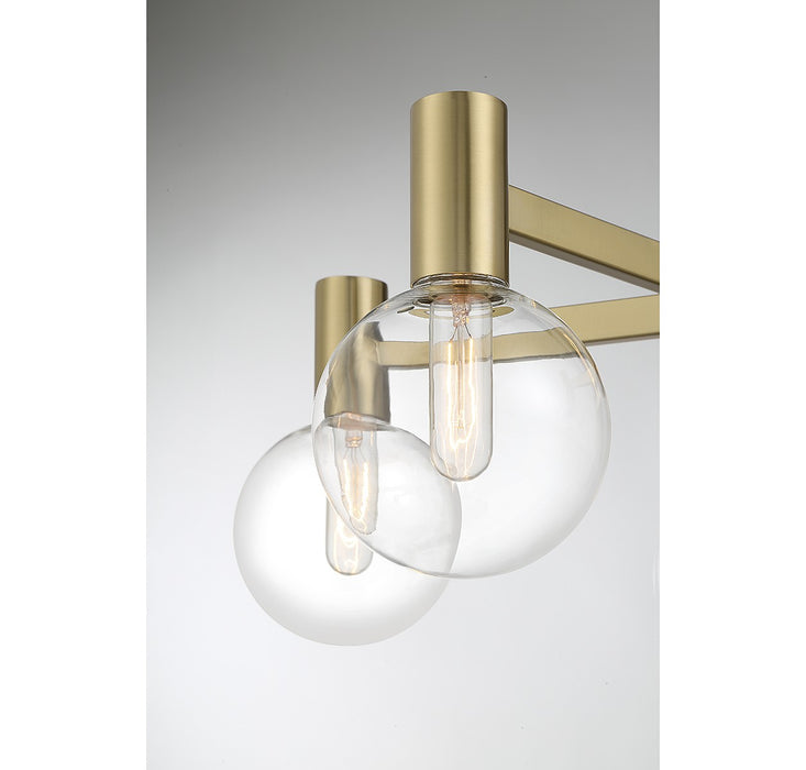 Savoy House 1-3073-5-322 Five Light Chandelier, Warm Brass