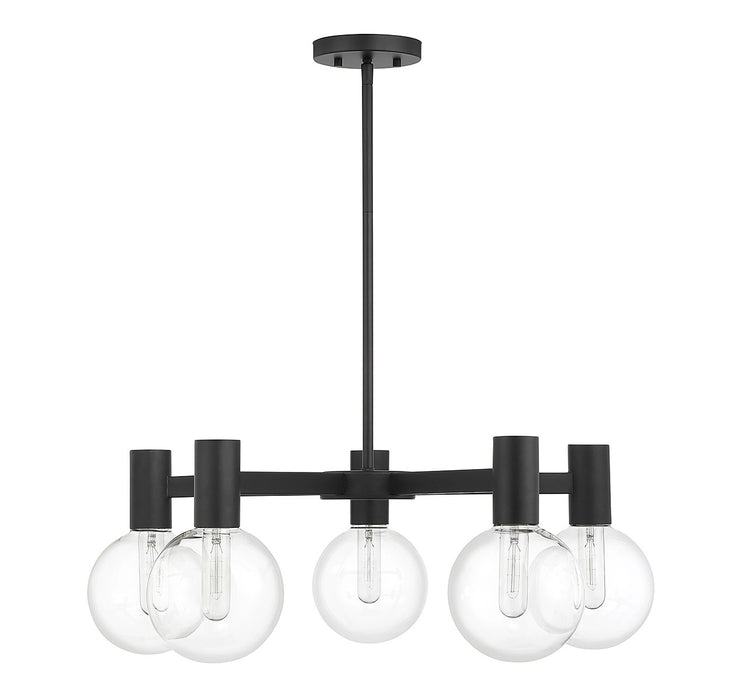 Savoy House 1-3073-5-89 Five Light Chandelier, Matte Black