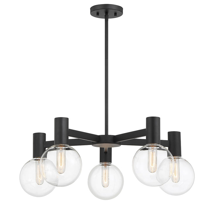 Savoy House 1-3073-5-89 Five Light Chandelier, Matte Black