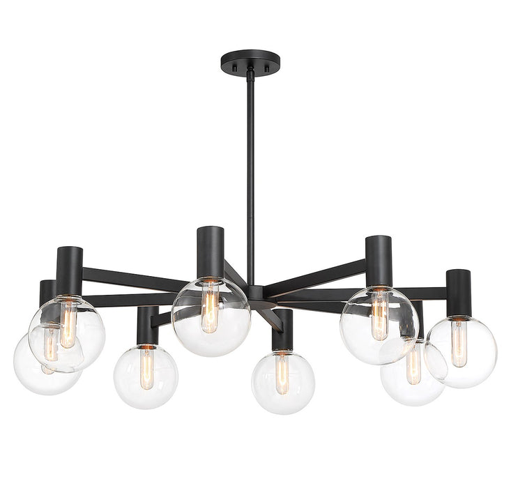 Savoy House 1-3074-8-89 Eight Light Chandelier, Matte Black