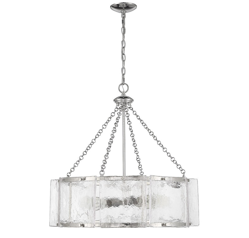 Savoy House 1-8200-5-109 Five Light Pendant, Polished Nickel