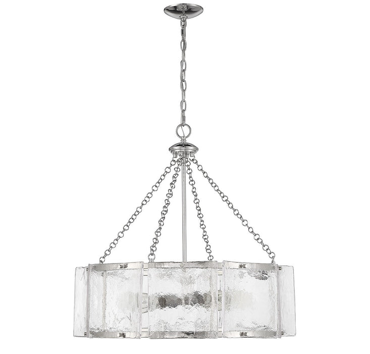 Savoy House 1-8200-5-109 Five Light Pendant, Polished Nickel