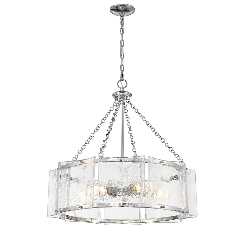 Savoy House 1-8200-5-109 Five Light Pendant, Polished Nickel
