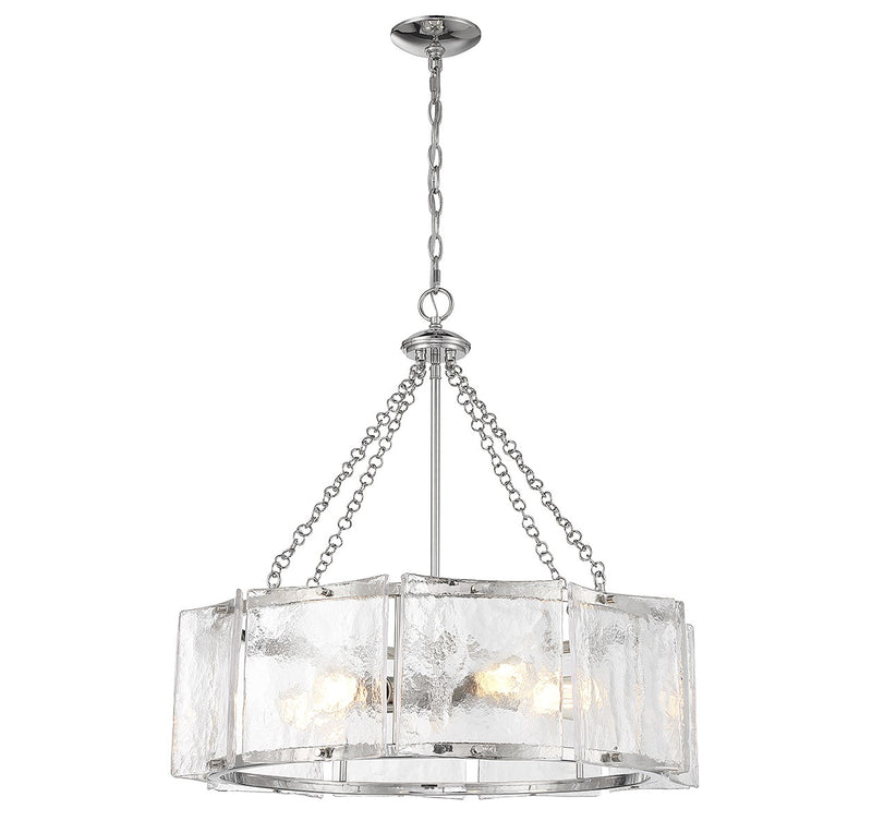 Savoy House 1-8200-5-109 Five Light Pendant, Polished Nickel