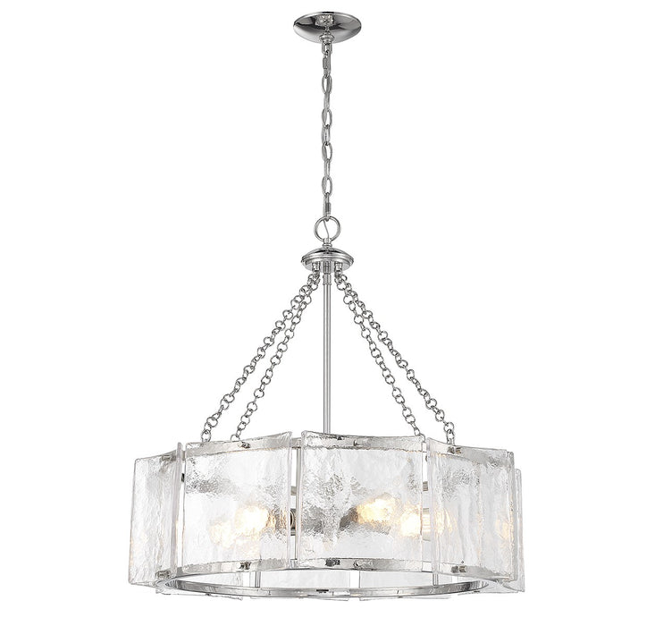 Savoy House 1-8200-5-109 Five Light Pendant, Polished Nickel