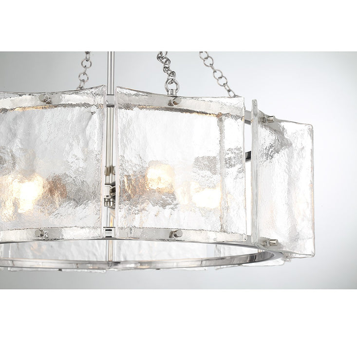 Savoy House 1-8200-5-109 Five Light Pendant, Polished Nickel