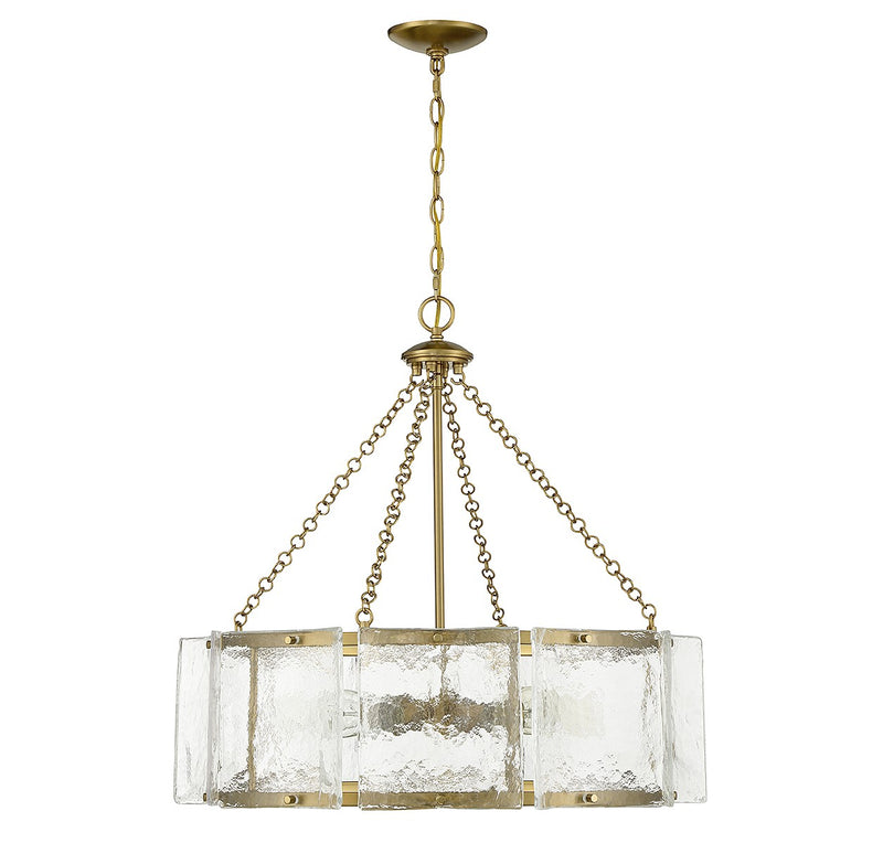 Savoy House 1-8200-5-322 Five Light Pendant, Warm Brass