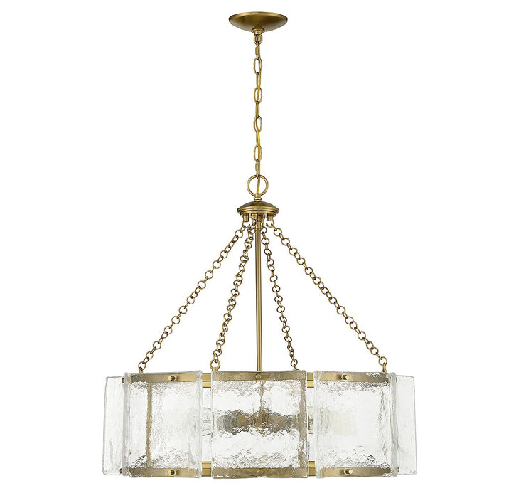 Savoy House 1-8200-5-322 Five Light Pendant, Warm Brass