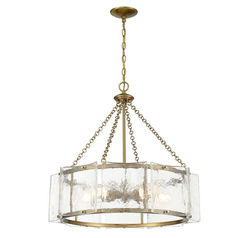 Savoy House 1-8200-5-322 Five Light Pendant, Warm Brass